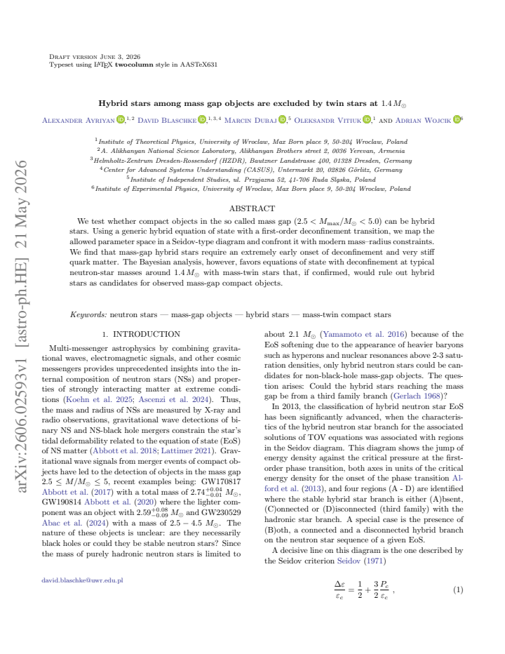 First page