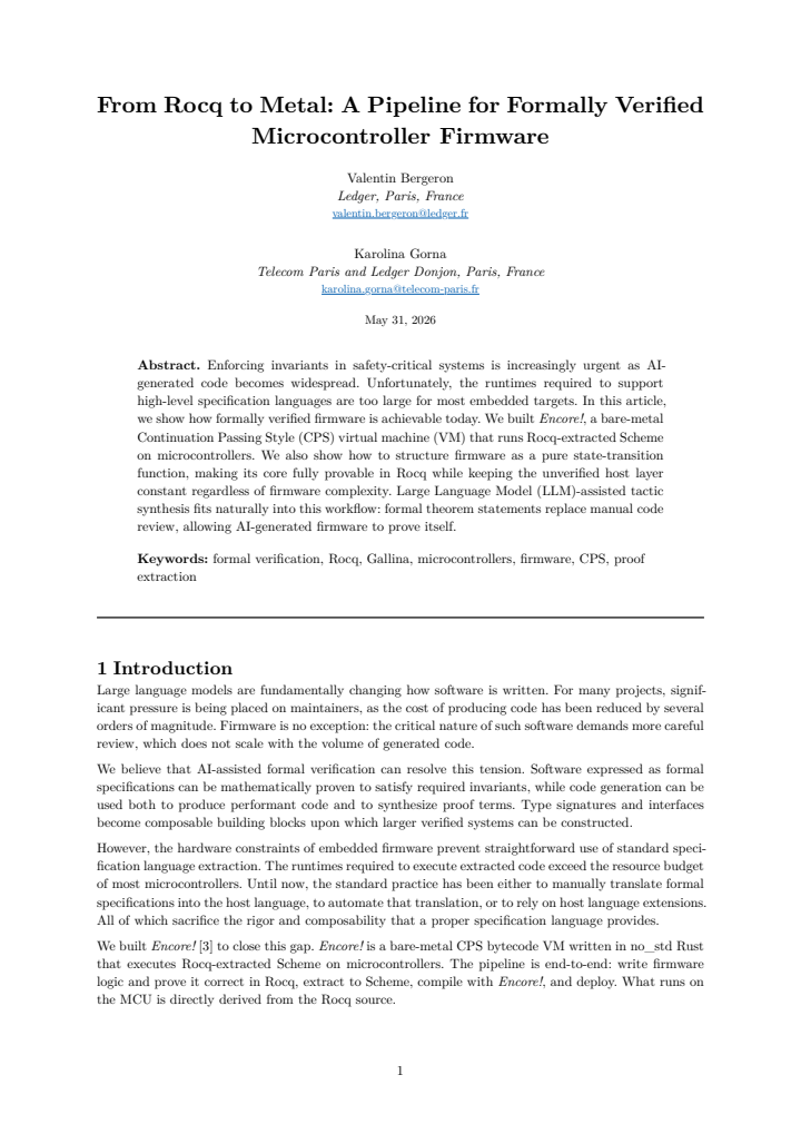 First page