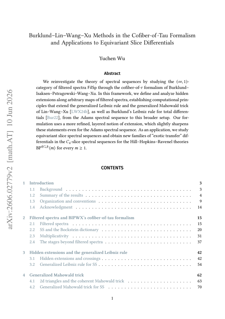 First page