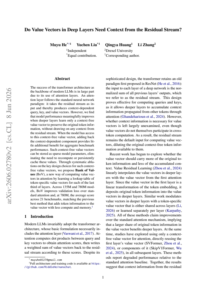 First page