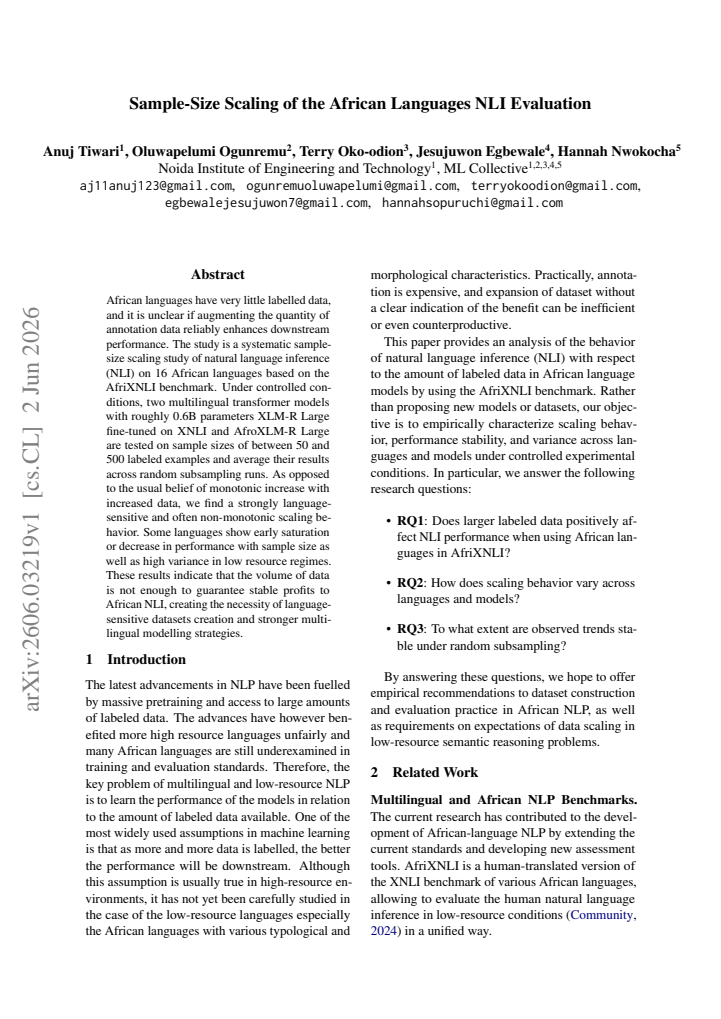 First page