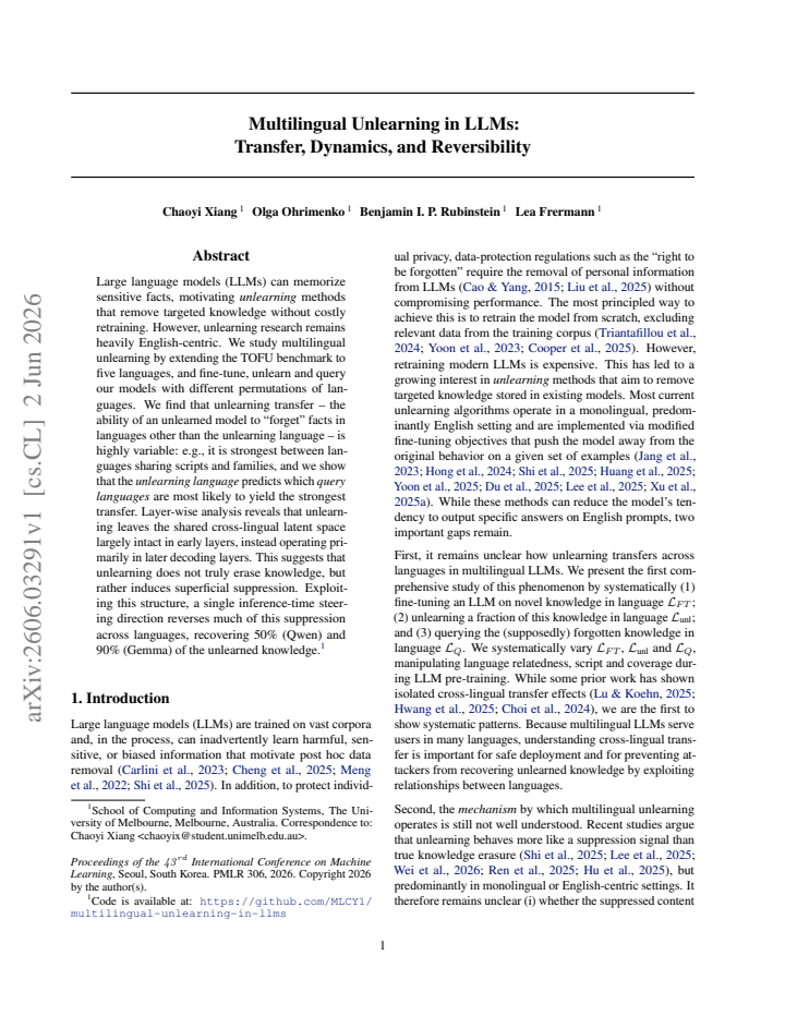 First page