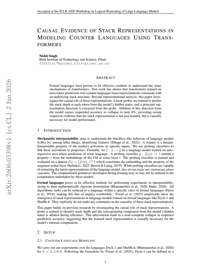First page