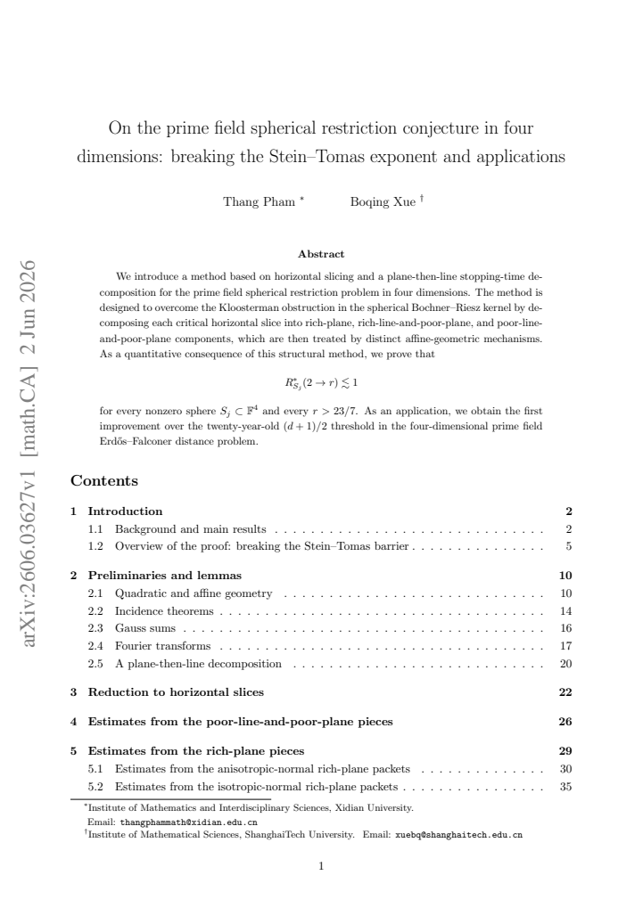 First page