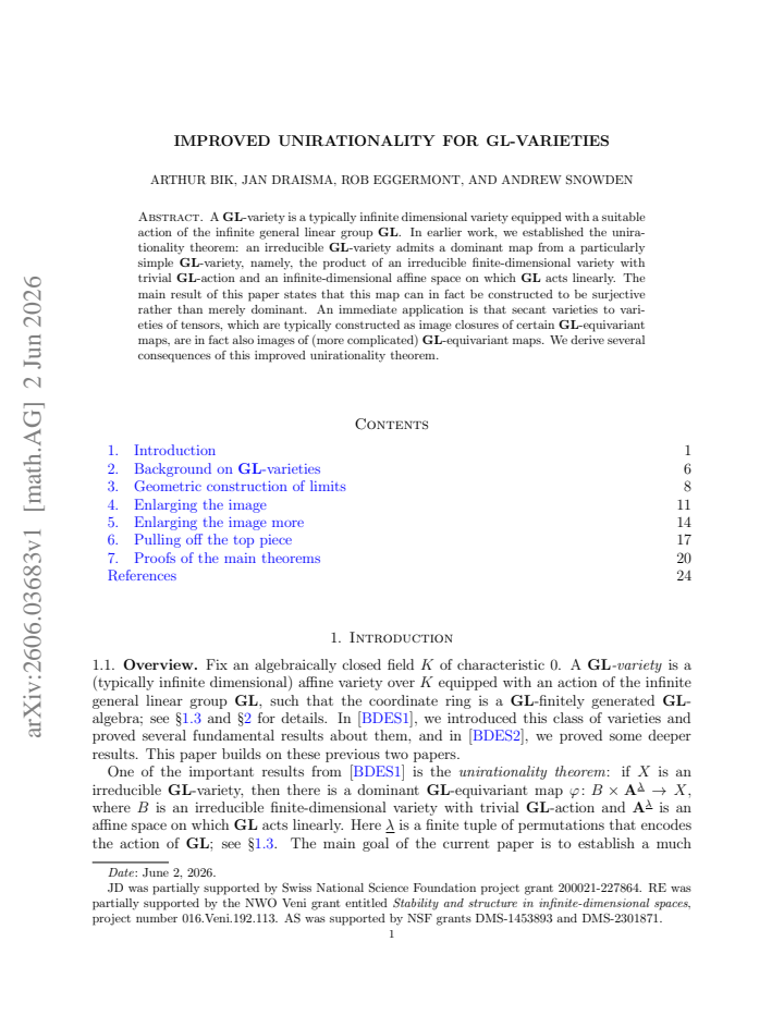 First page
