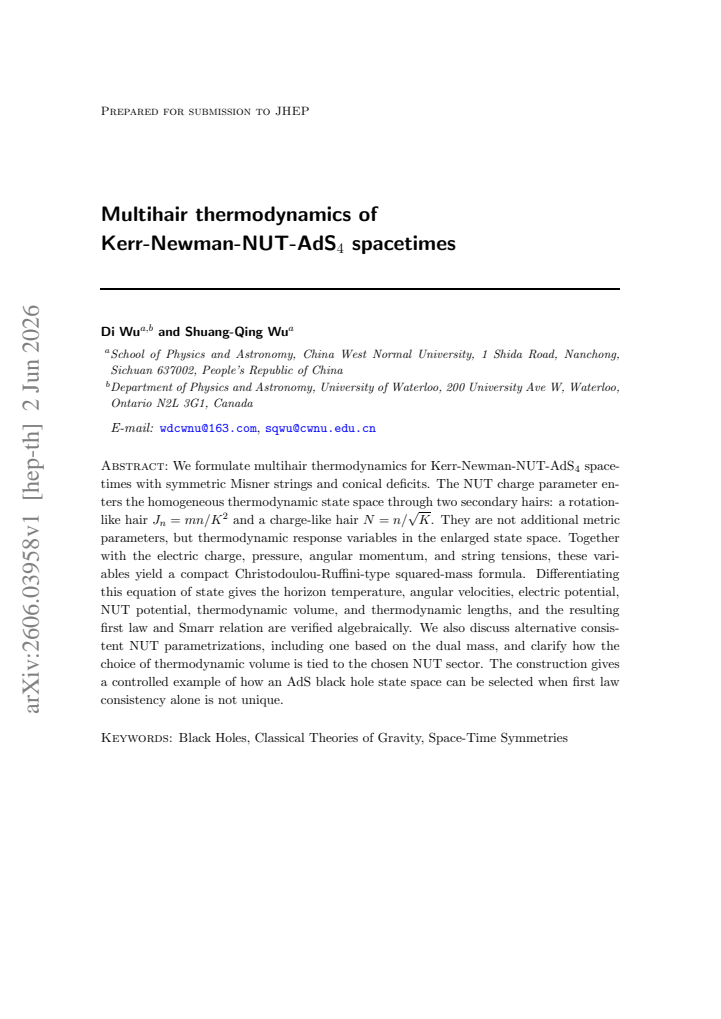 First page