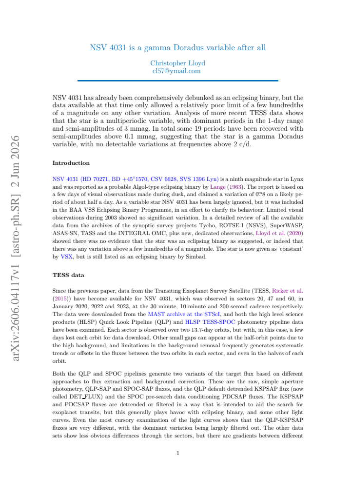 First page