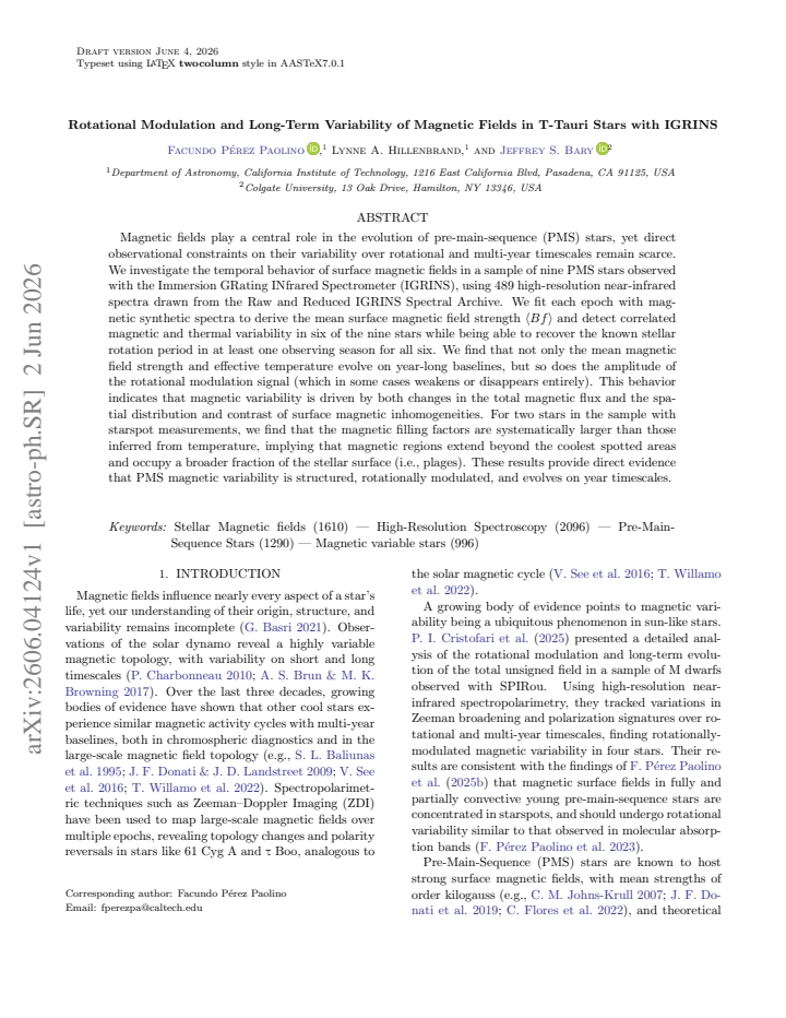 First page