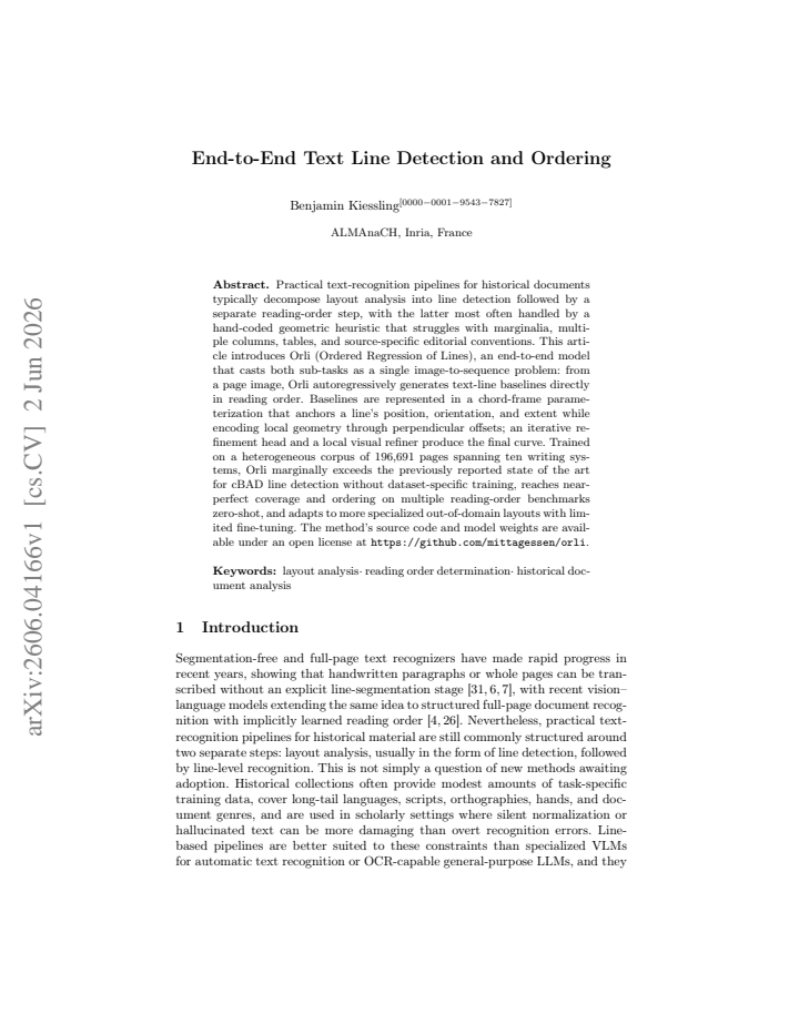 First page