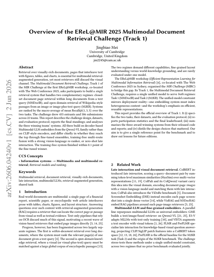 First page