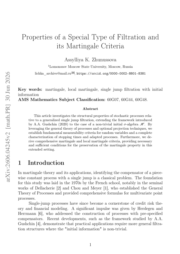 First page
