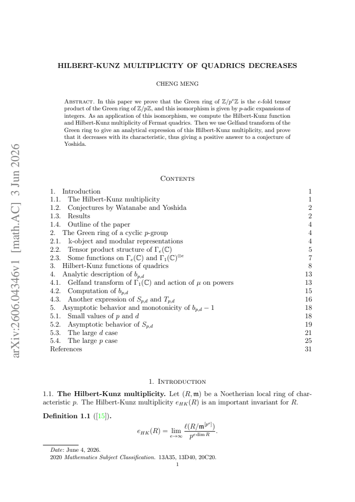 First page