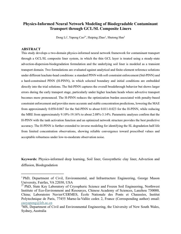 First page