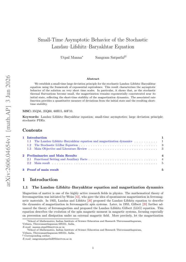 First page