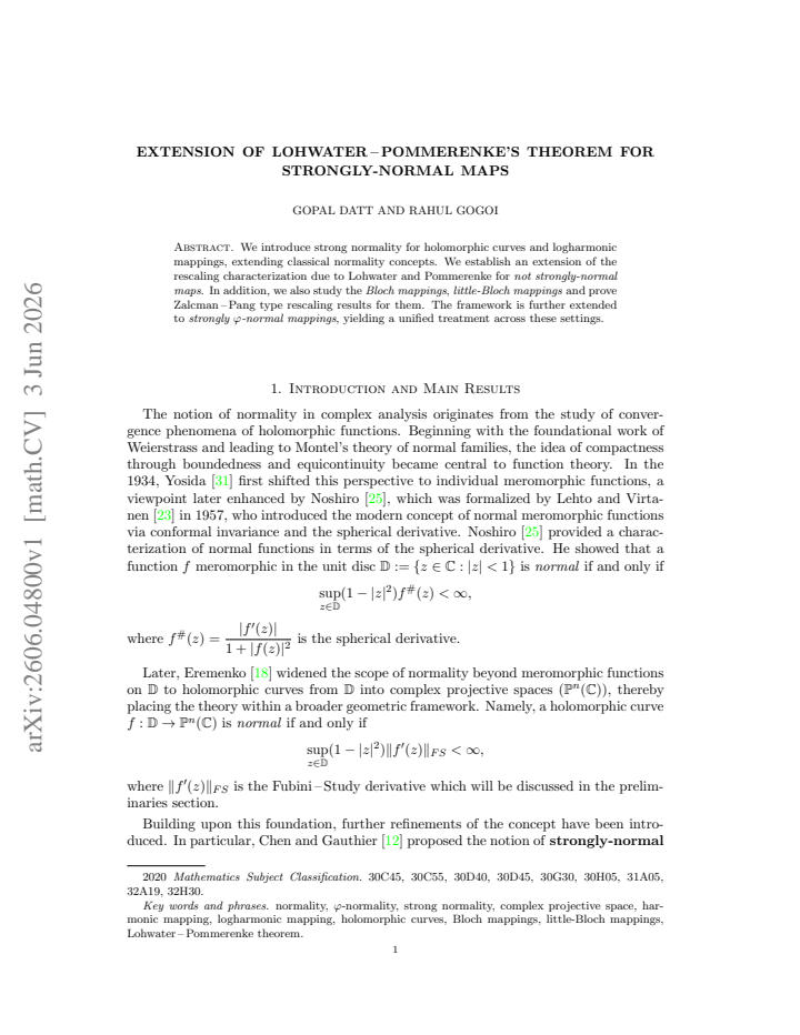 First page