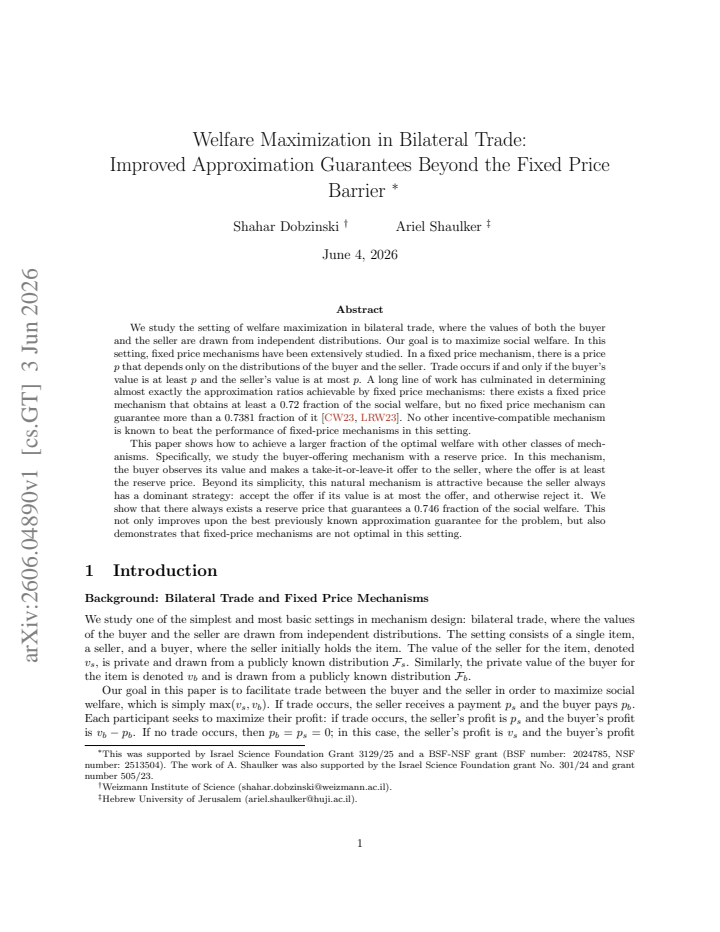 First page