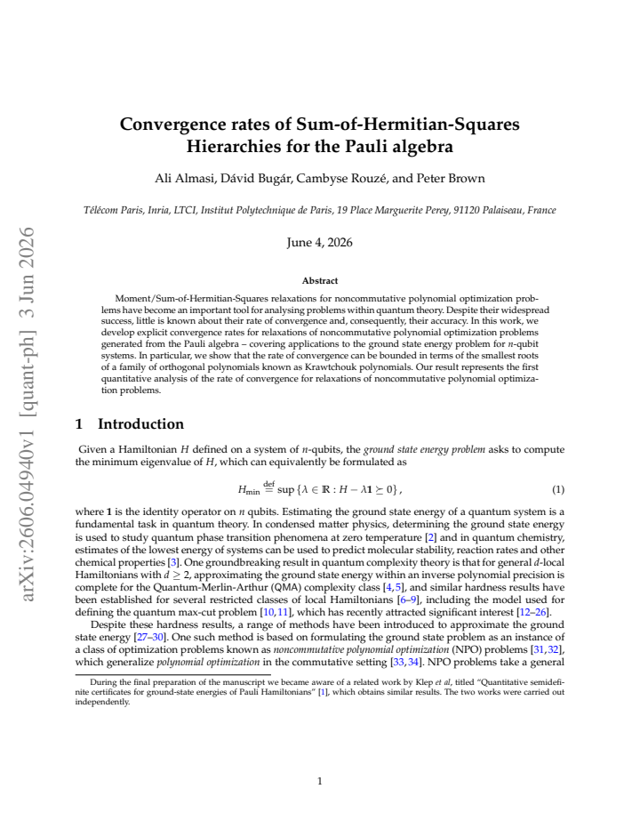 First page