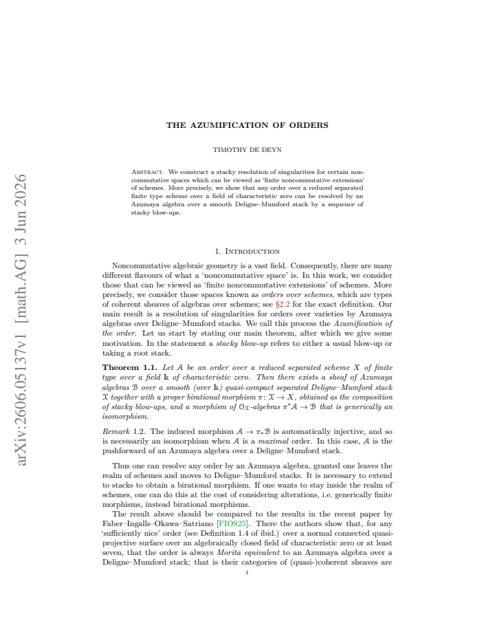 First page