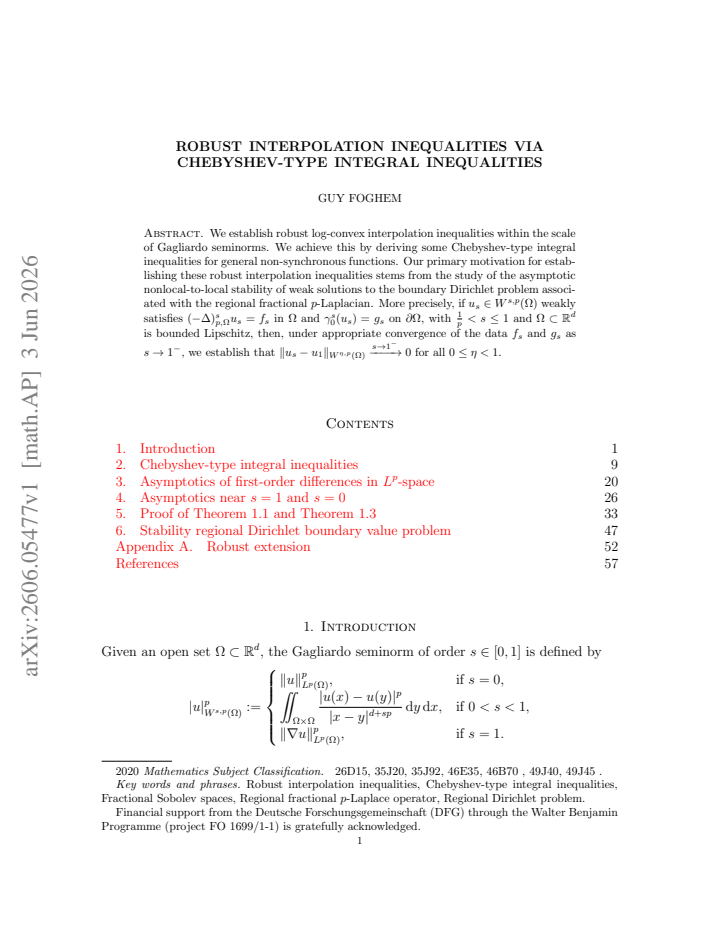 First page