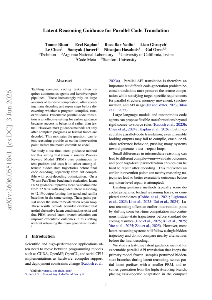 First page
