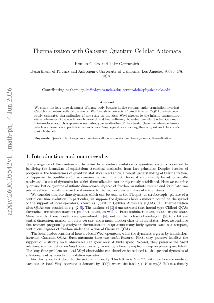 First page