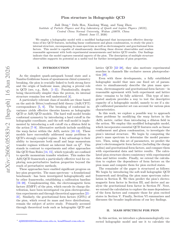 First page