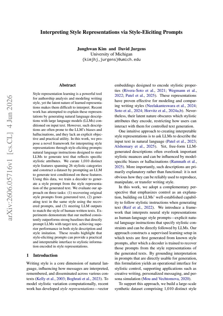 First page