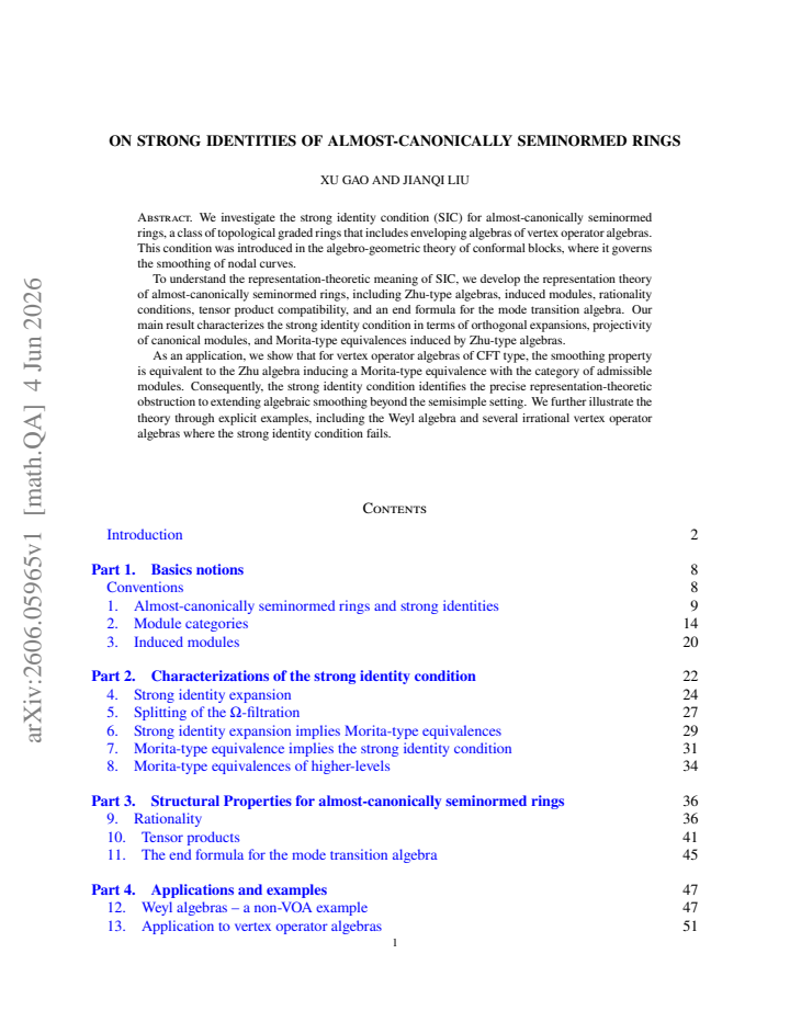 First page