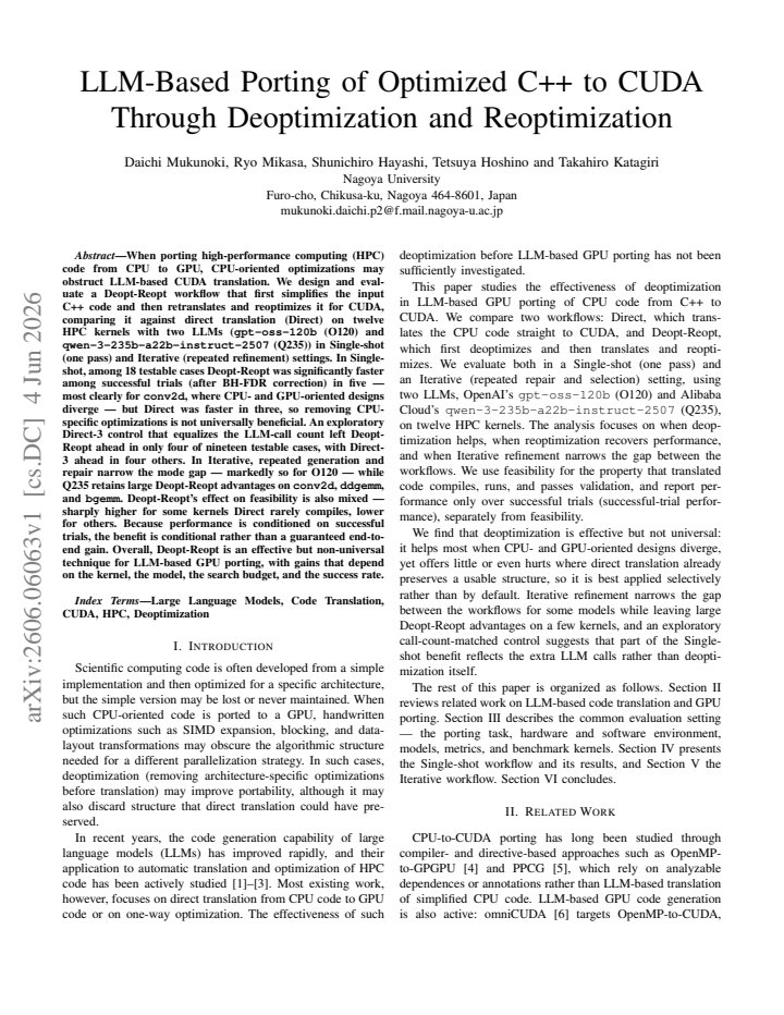 First page