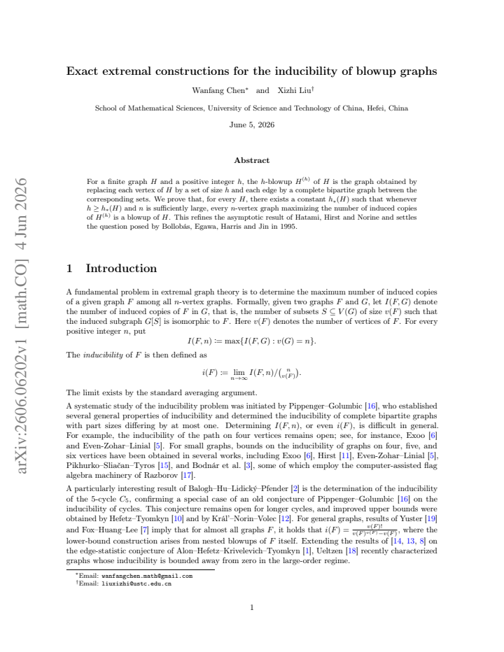 First page