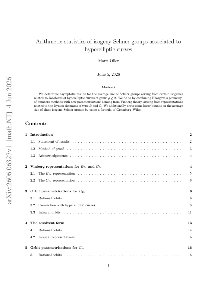 First page
