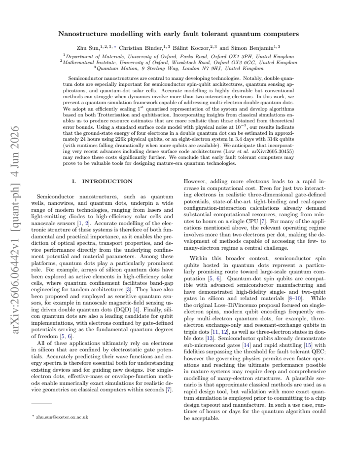 First page