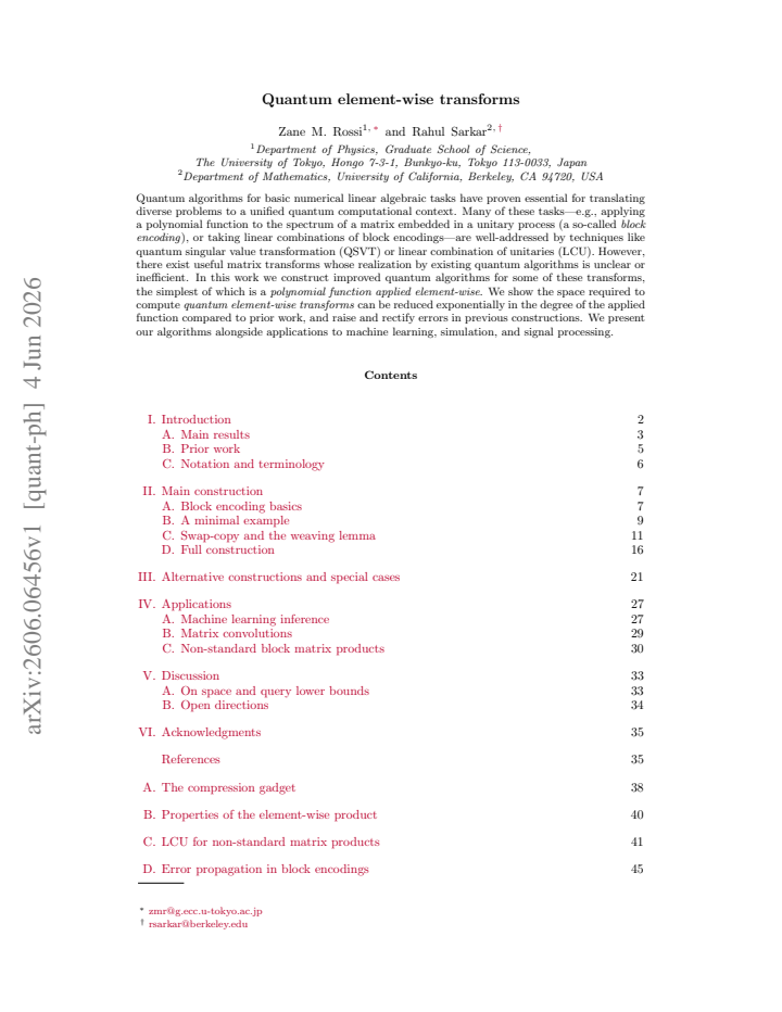 First page