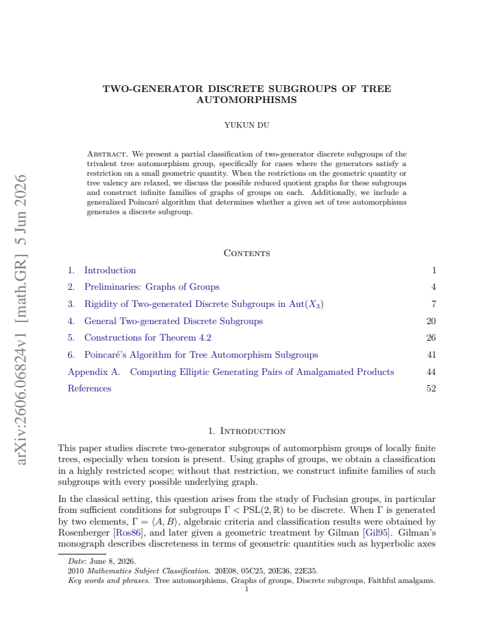 First page