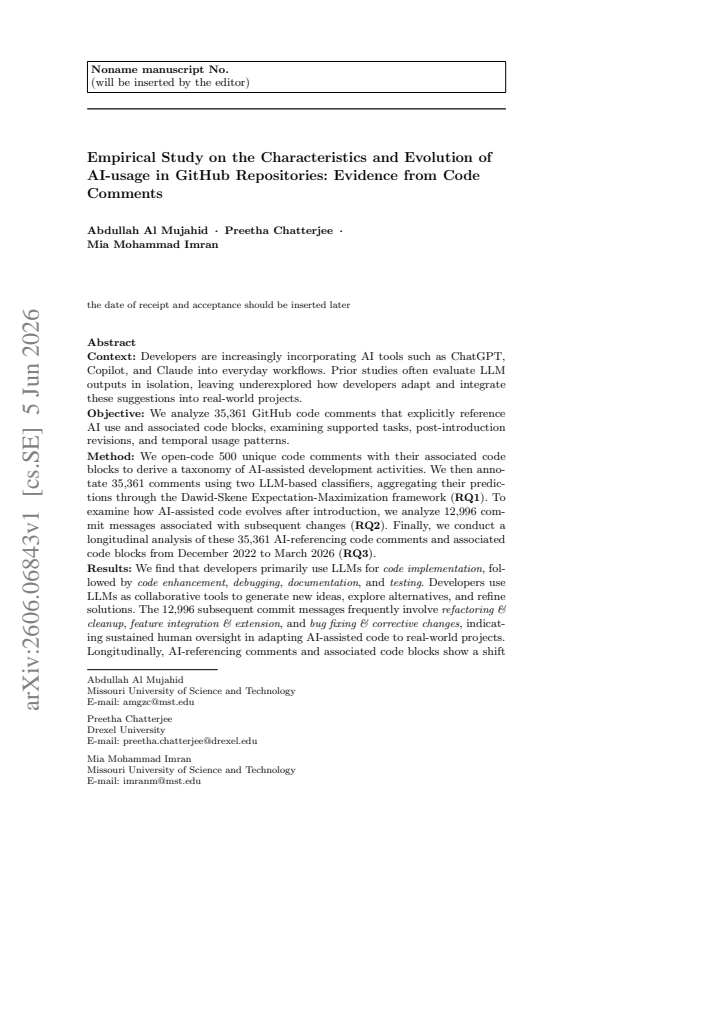 First page