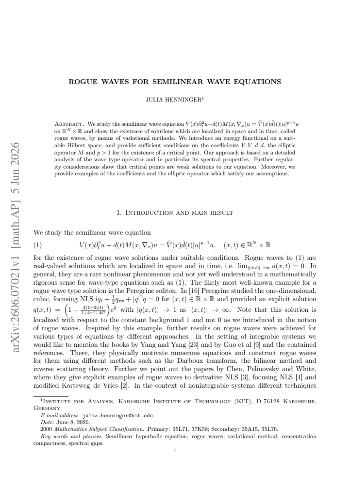 First page