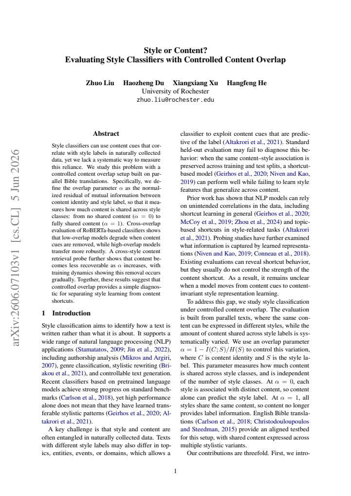 First page