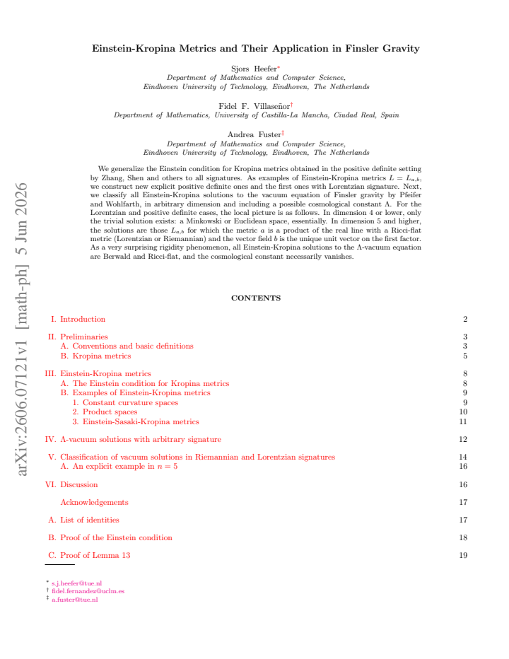 First page