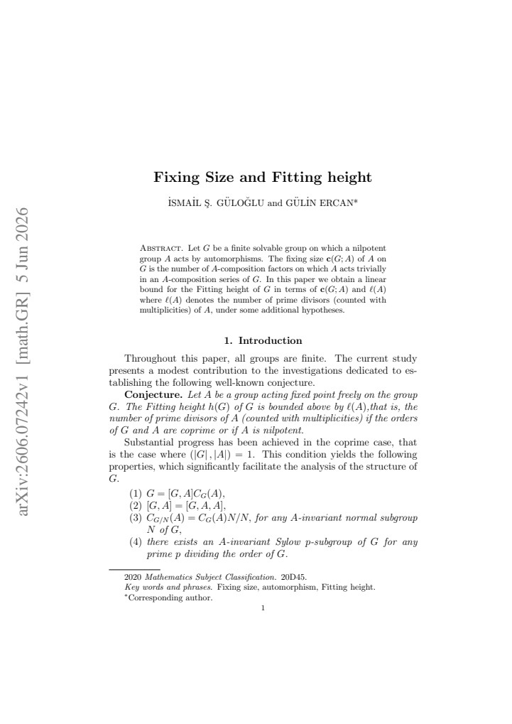 First page