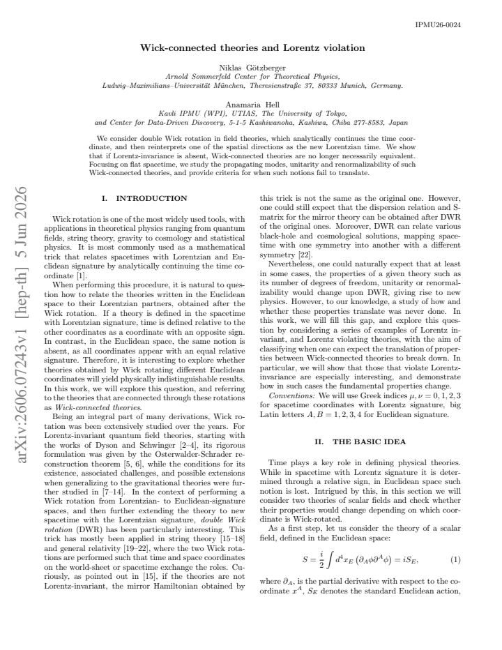 First page