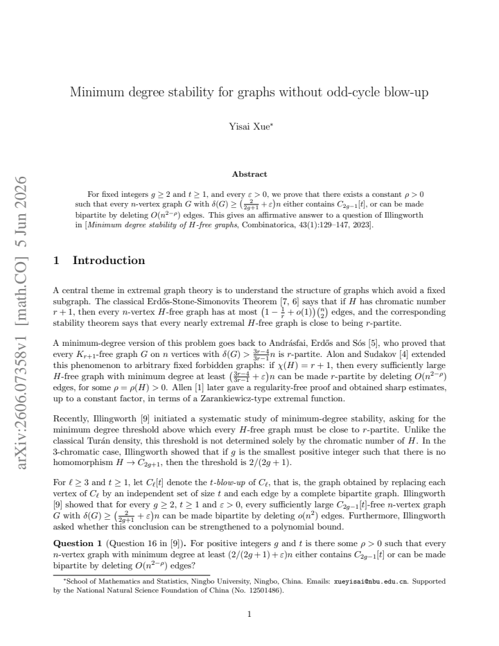 First page