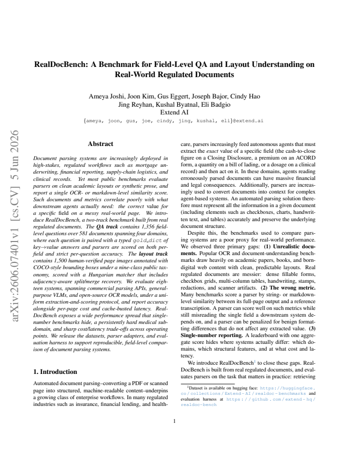 First page