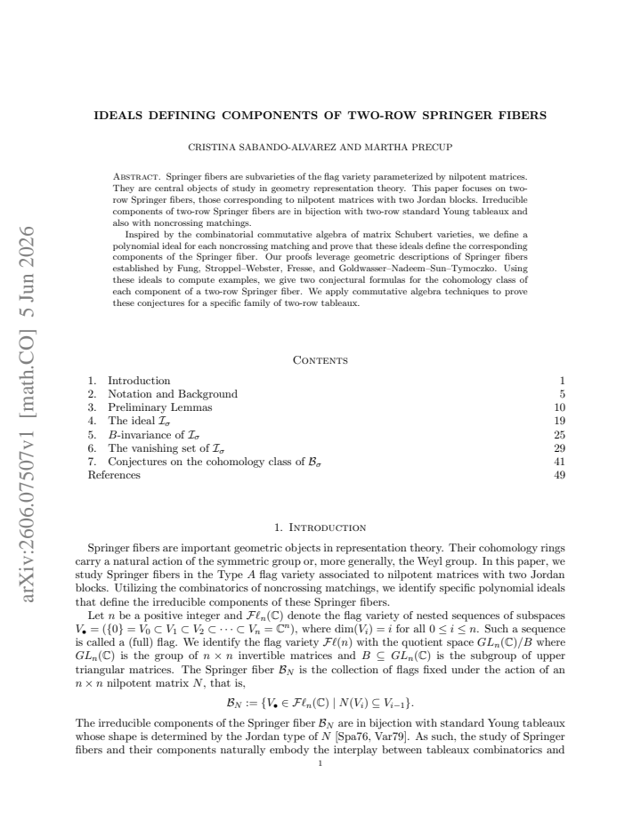First page
