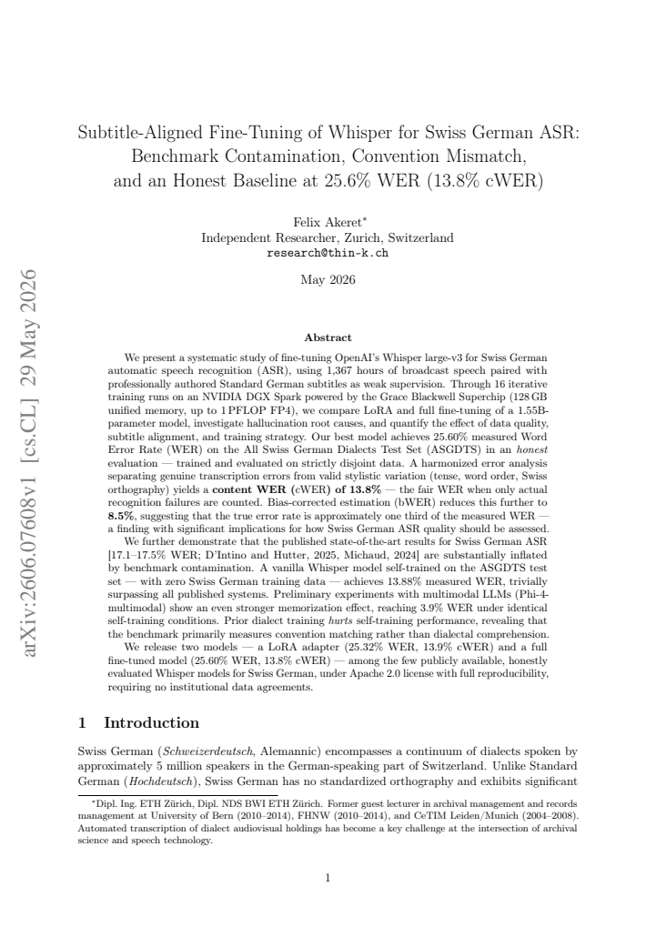 First page