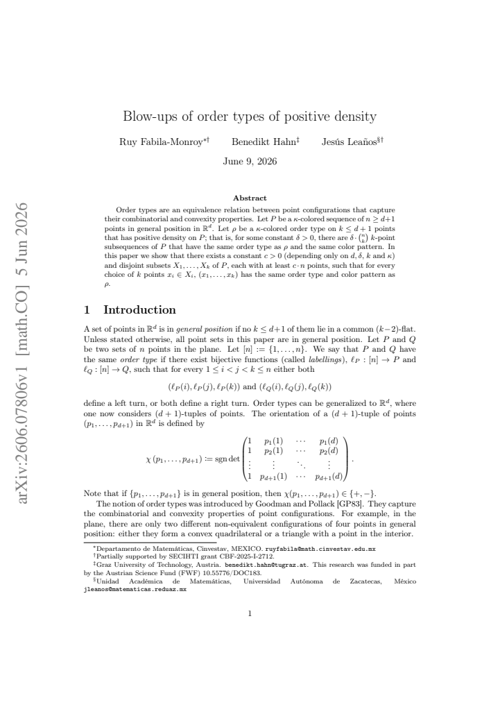 First page