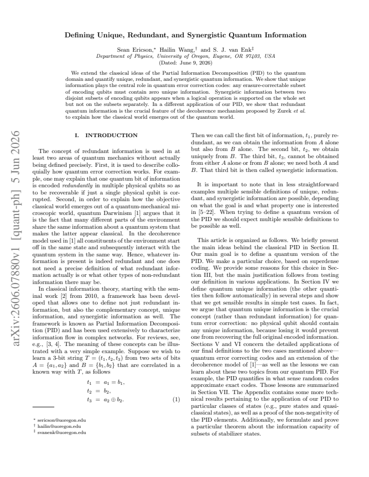 First page