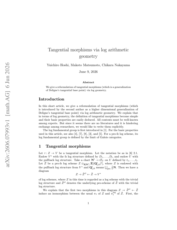 First page