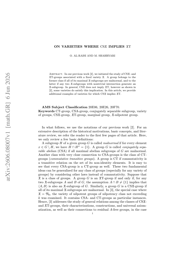 First page