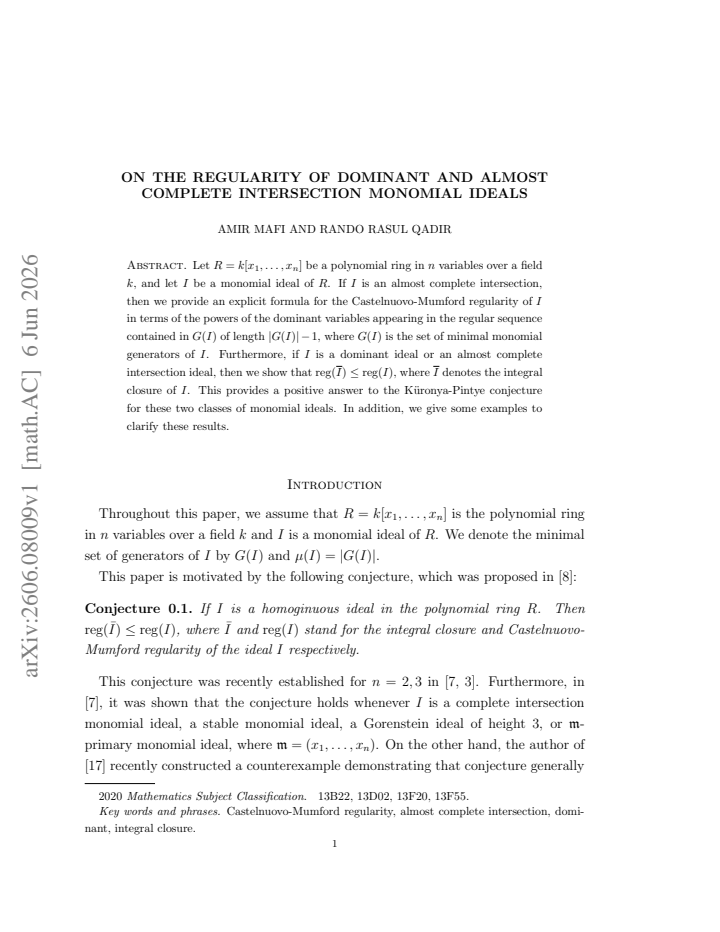 First page
