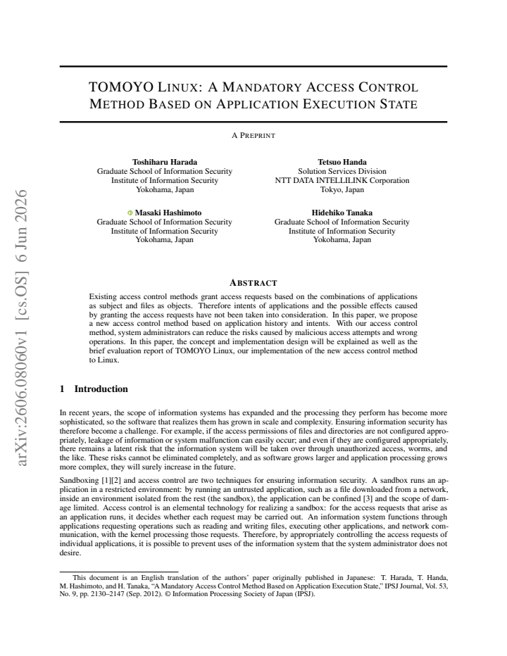 First page